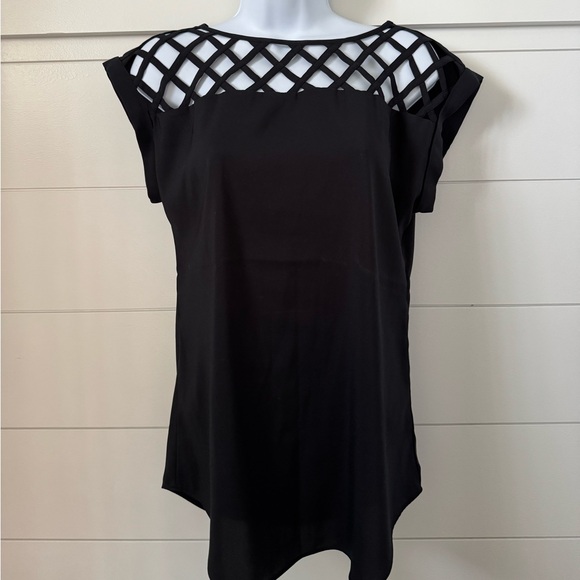Express Tops - Express Black Lattice Women's Blouse, Women’s XS